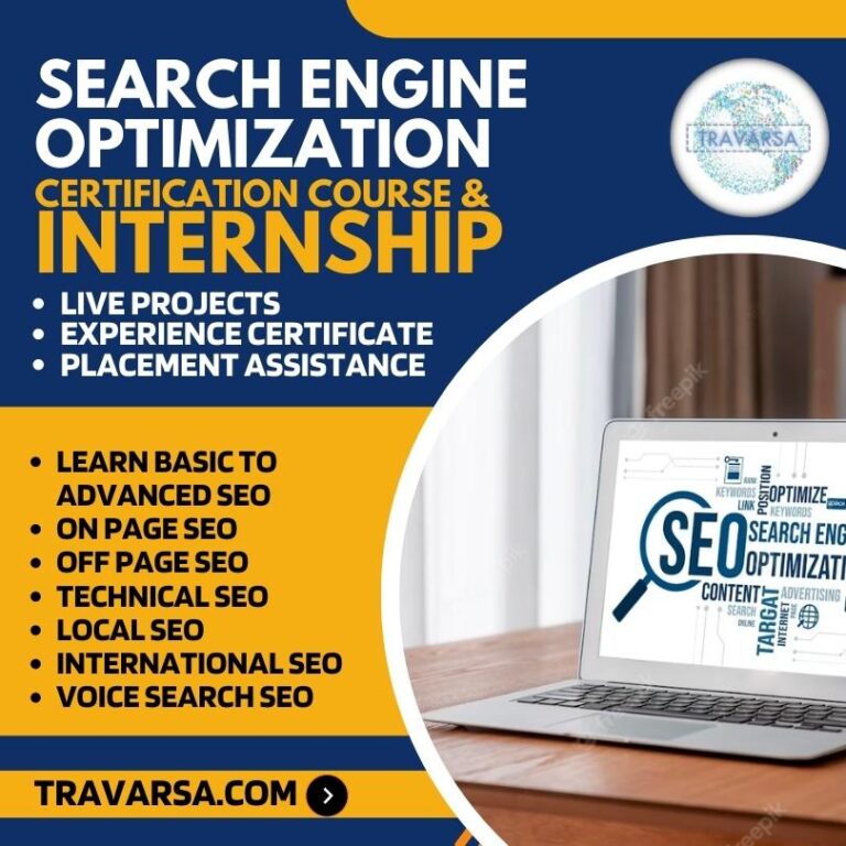 Search Engine Optimization Certification Course Travarsa