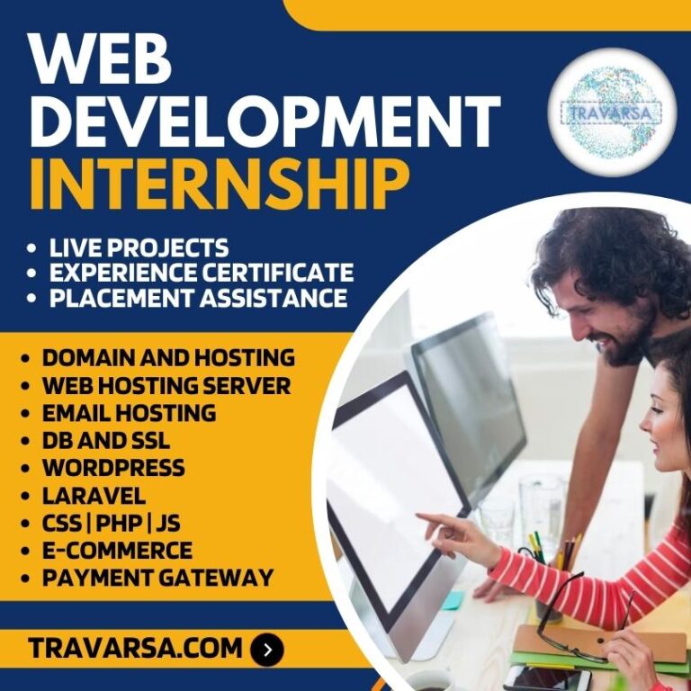 Web Designing and Web Hosting Certification Course Travarsa